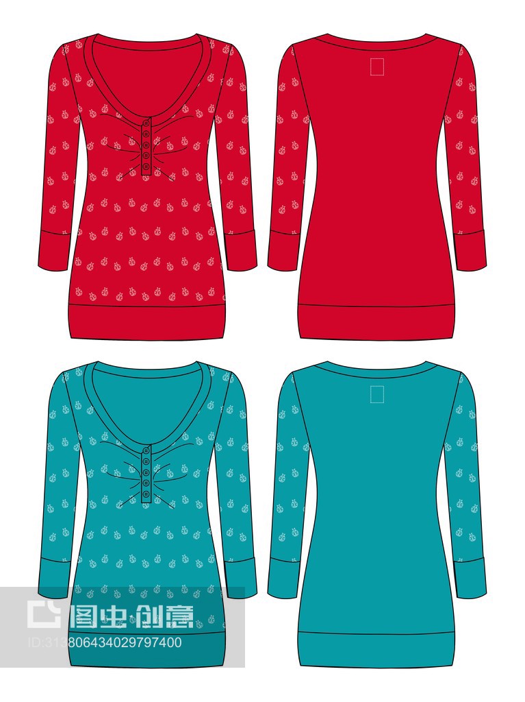 服装产品服饰双Garment product apparel double