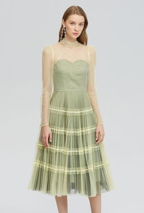 一线大牌女装货源水言大摆连衣裙