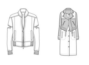 手绘、电脑与杂志款 百张服饰款式图画法全解析